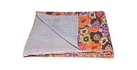 KANTHA COTTON THROW BLANKET 50" X 70"