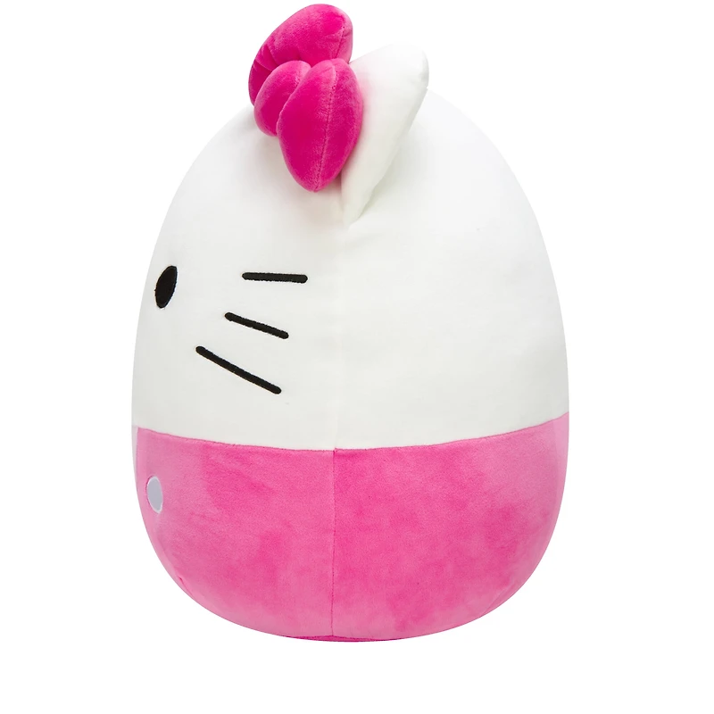 Squishmallows Original Sanrio - Peluche de 8 pouces de Hello Kitty avec une salopette rose - Peluche officielle de Jazwares