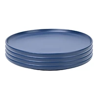 Mainstays Alessandra Mat Bleu Set de vaisselle en pierre de 12 pièces