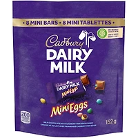 Cadbury Dairy Milk, Mini Eggs, Mini Chocolatey Candy Bars, (8 mini bars)