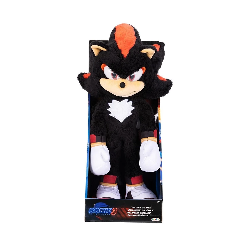 Film Sonic le Hérisson 3 – Peluche Shadow de luxe de 13 pouces