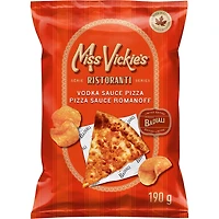 Miss Vickie's croustilles assaisonnées cuites à la marmite Pizza sauce Romanoff 190 g.