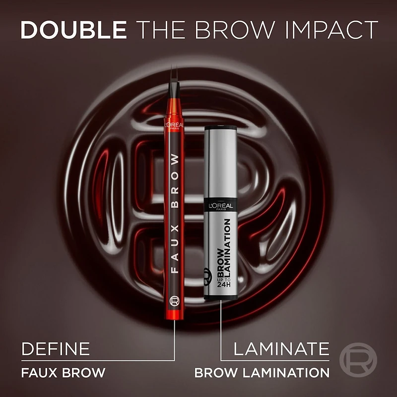 Eyebrow Pen Infallible Faux Brow, Precise double brush tip brow pen