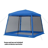 Ozark Trail Slant Leg Canopy Mesh Curtain Accessory - Frame Not Included, BLUE, Slant Curtain