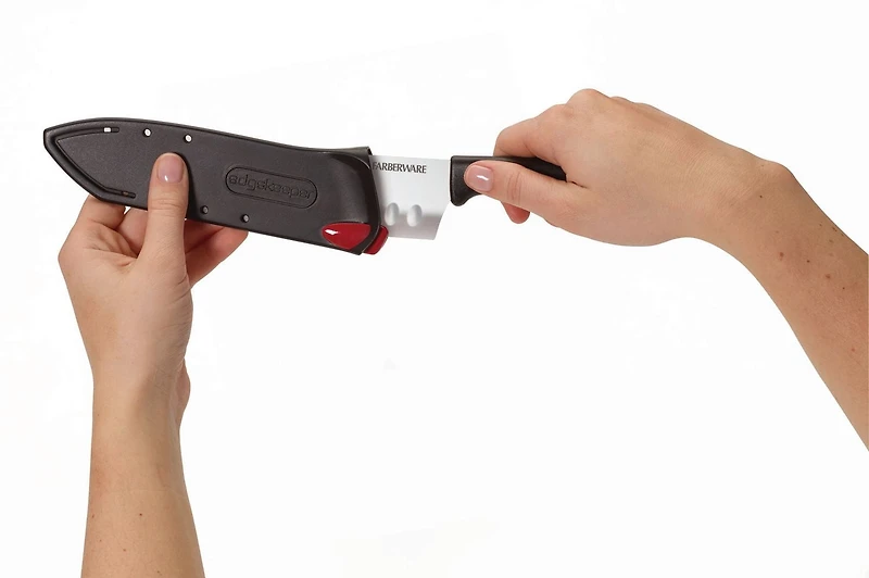Farberware 7" Santoku Knife with Self Sharpening Sleeve