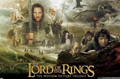 The Lord of the Rings: The Motion Picture Trilogy Wall Poster, 14.725" x 22.375"