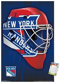 NHL New York Rangers - Mask 16 Wall Poster, 22.375" x 34"