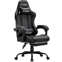 Chaise de jeu ergonomique GTRACING GTWD-200 avec coussins réglables et repose-pieds
