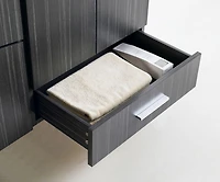 American Imaginations 58-in. W Vanity Base Set Dawn Grey AI-18133
