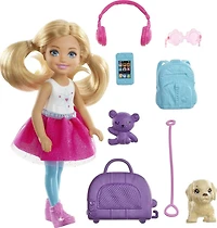 Poupée Chelsea Barbie et coffret de Voyage avec Chiot
