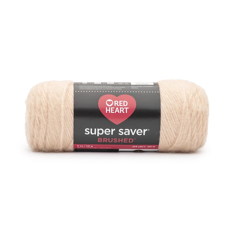 Red Heart® Super Saver® Brushed Yarn, Acrylic #4 Medium, 5oz/142g, 255 Yards