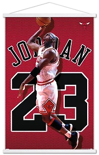 Michael Jordan - Jersey Wall Poster, 22.375" x 34" Framed