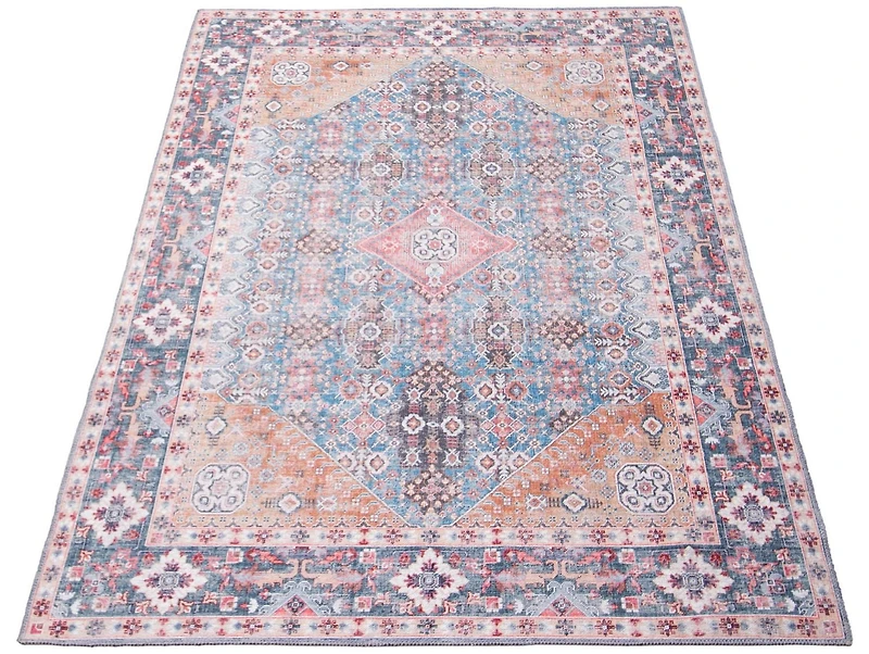 ECARPET Oriental Indoor Area Rug Flatweave Carpet for Living Room, Bedroom, Eco Friendly, Machine Washable, Senneh Collection