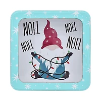 HOLIDAY TIME WINDOW SQUARE TIN