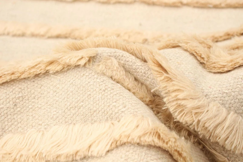 ECARPETGALLERY Tapis Fait à la Main pour Salon, Salle à Manger et Chambre à Coucher <br>Texturé Collection Cambridge 4'10" x 8'0" en Jaune