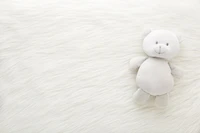 Tapis en fausse fourrure pour enfants Mainstays de Home Decor Inc., blanc - 76 x 114 cm, doux et moelleux. tapis moelleux en fausse fourrure