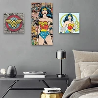 Artissimo Designs Licence DC Comics - Toile enduite ornée de revêtements Multipack2 - 22.5W x 22.5H x 1.25D