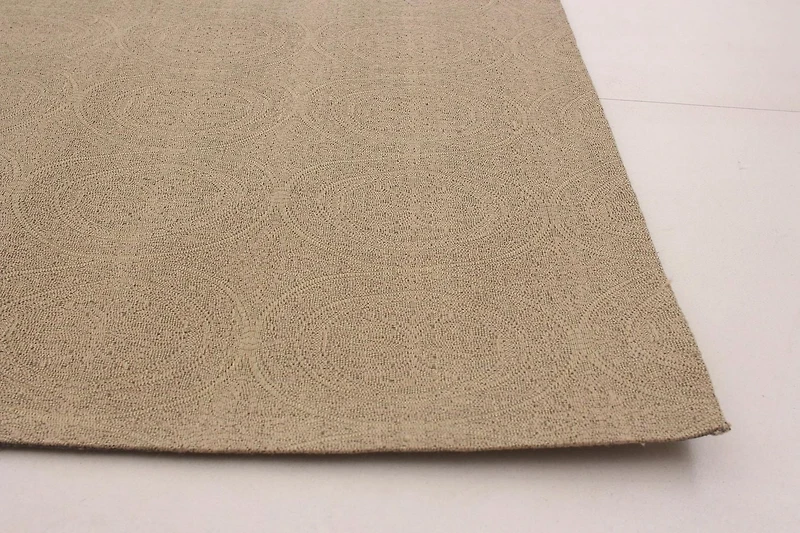 ECARPETGALLERY Tapis Fait à la Main pour Salon, Salle à Manger et Chambre à Coucher Transitionnel Collection Collage 4'8" x 6'8" en Brun