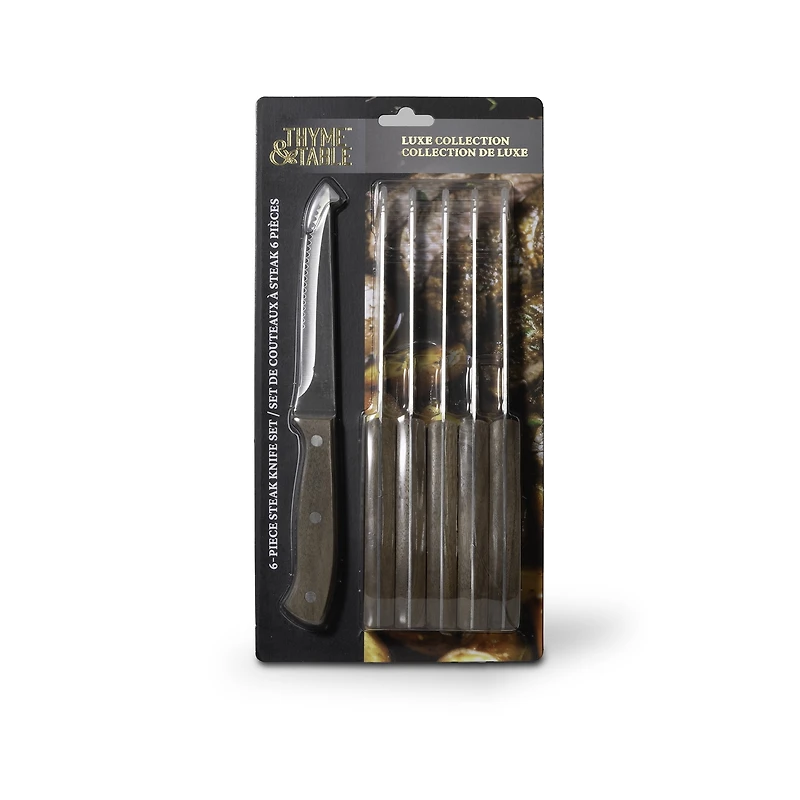 Thyme & Table 6pc Steak Knives THYME&TABLE TT STEAK 6PC