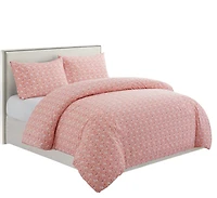 Ensemble de literie Marina Décoration pour enfants et filles, imprimé, en coton doux 600 fils, avec housse de couette et drap-housse, motif licorne rose et arc-en-ciel