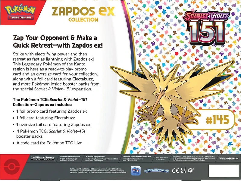 Scarlet & Violet—151 Collection—Zapdos ex