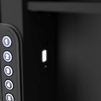 Sanctuary 21.8" Tall In-Wall Vault, Steel Vault, Designed To Mount For Home & Office With Electronic Lock, Black (0.49 Cu. Ft.) - SA-IWV-B