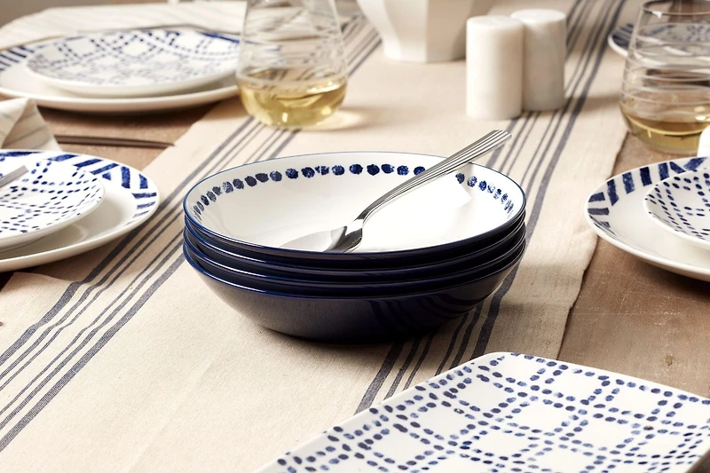 Oneida 365 Harbour White & Indigo All Purpose Bowl