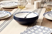Oneida 365 Harbour White & Indigo All Purpose Bowl