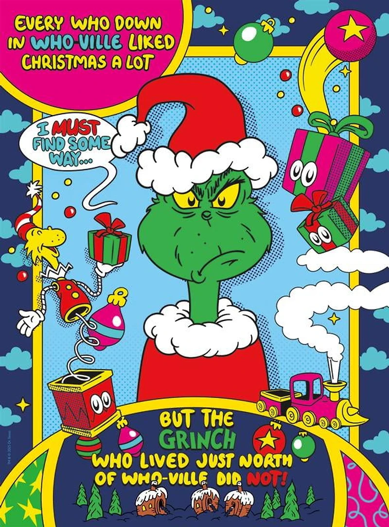 Buffalo Games Grinch Ball 100-Piece Interlocking Jigsaw Puzzle for Children Ages 6+