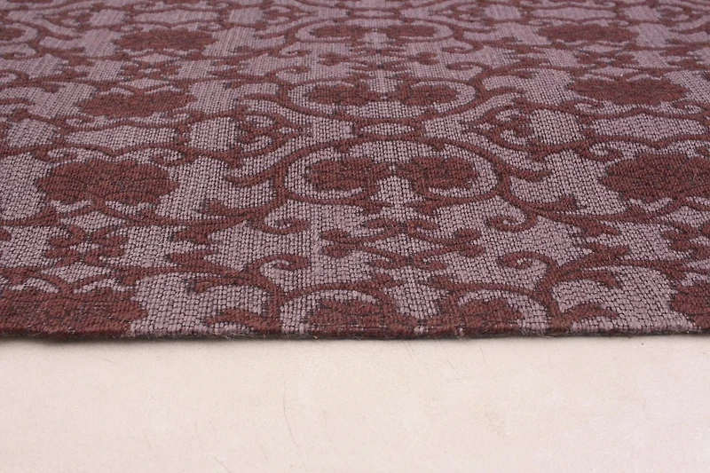 ECARPETGALLERY Tapis Fait à la Main pour Salon, Salle à Manger et Chambre à Coucher Contemporain Collection Collage 4'9" x 6'8" en Mauve