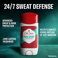 Antisudorifique et désodorisant Old Spice High Endurance pour hommes, protection de 48 heures, parfum Pure Sport 96 g