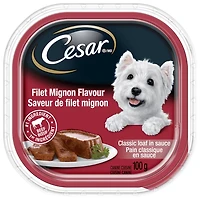 Nourriture humide pour chiens CESAR pain classique en sauce saveur de filet mignon 100g