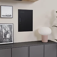 Sanctuary 21.8" Tall In-Wall Vault, Steel Vault, Designed To Mount For Home & Office With Electronic Lock, Black (0.49 Cu. Ft.) - SA-IWV-B