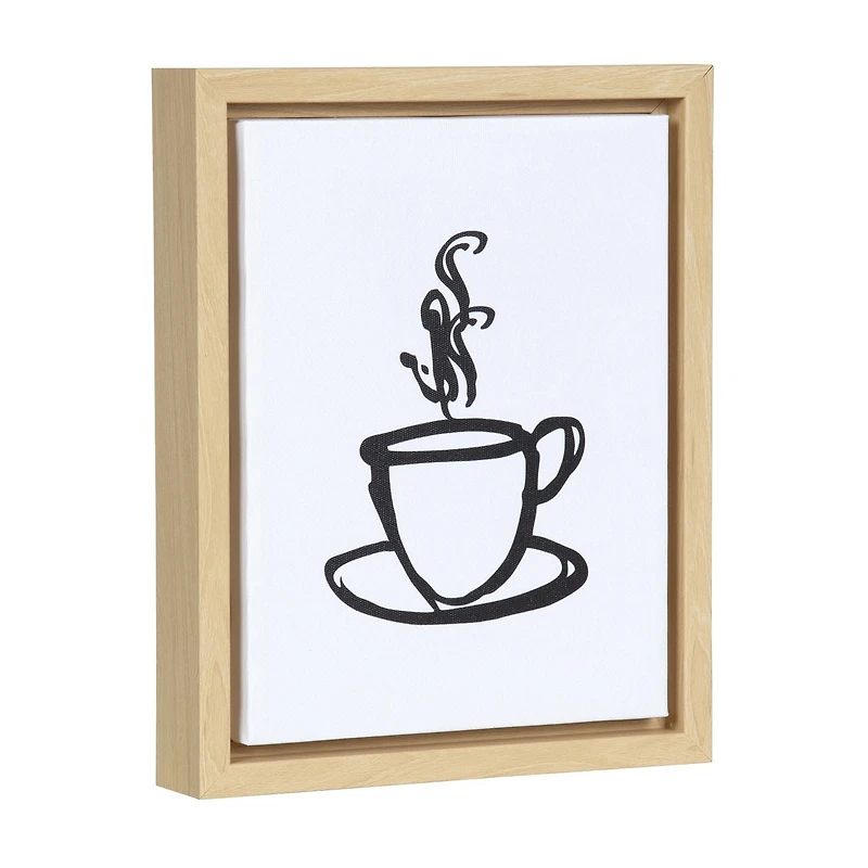 hometrends Coffee 1 Framed Canvas Art