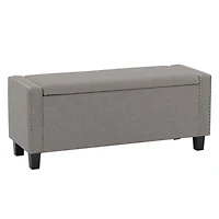 Pouf de stockage en tissu Boston