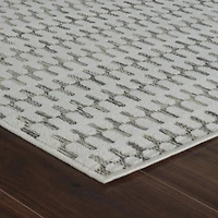 Tapis d'interieur exterieur abstrait Rug Branch Maise, beige creme, moderne - Entree, couloir, salle de bain et cuisine