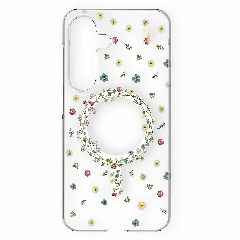 Ideal of Sweden Étui Clear Mid avec MagSafe Petite Floral pour Samsung Galaxy S25/Galaxy S24
