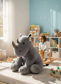 Jumbo Plush Rhino