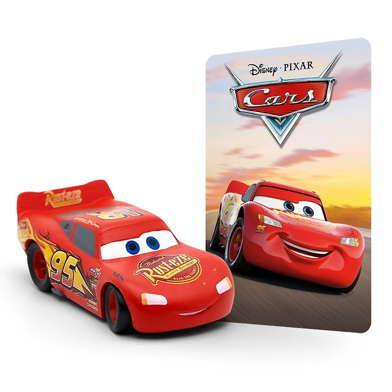 tonies Toniebox 2 Coffret avec Lilo et Stitch, Cars: Lightning McQueen et Vaiana – Rouge coucher de soleil (Francais)
