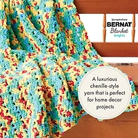Fil Blanket Brights™ de Bernat®, Polyester #6 Super Bulky, 10.5oz/300g, 220 Yards Fil super extensible en polyester #6