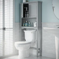 RiverRidge® Home Somerset Collection 27.3-inch W x 64.2-inch H x 7.87-inch D Spacesaver in Gray
