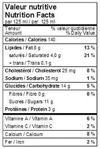 Crème glacée Coaticook érable et noix, sans arachides, sans gluten