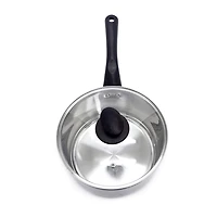 Starbasix Acier Inoxydable Casserole 3,2L (3,4Qt) avec couvercle Compatible avec inductin