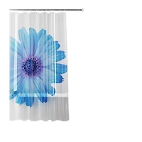 Rideau de douche décoratif imperméable en PEVA recyclé Mainstays designs variés en bleu