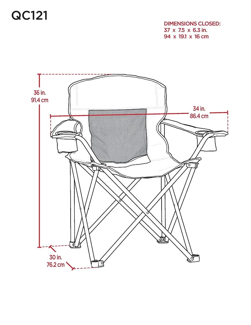 Chaise quadruple avec dossier en mailles