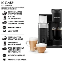 Cafetière Keurig K-Café Essentials avec mousseur à lait