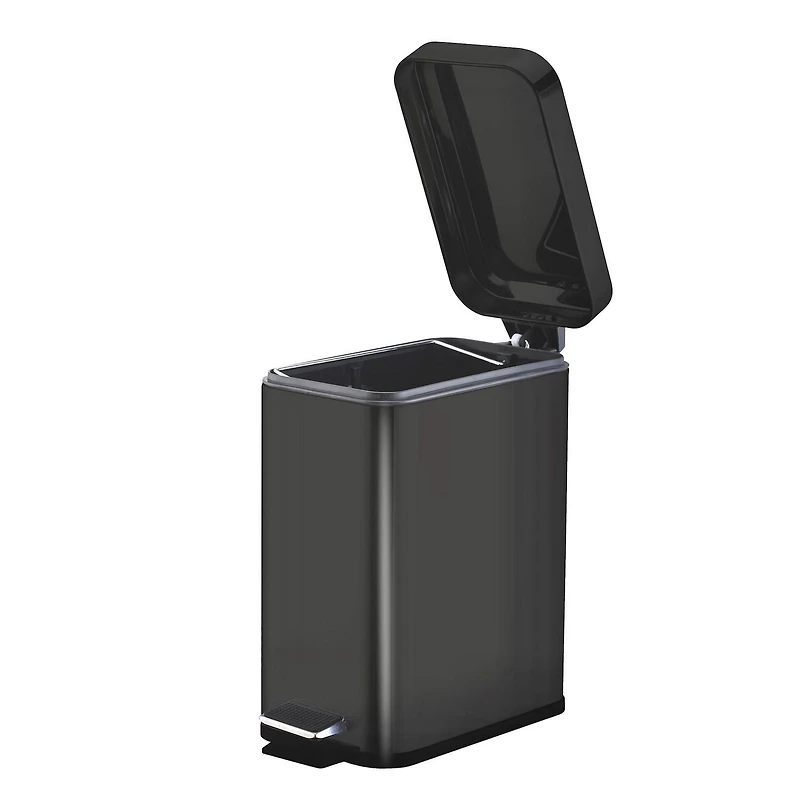 Poubelle à pédale en acier Mainstays Capacité de 5 L