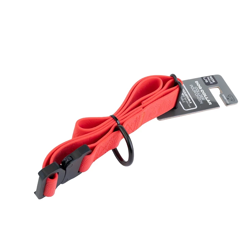 One Paw, Silicone Dog Collar with Metal Buckle, Water Repellent, Multiple Sizes