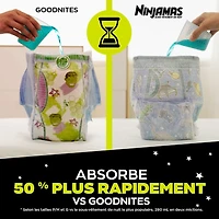 Ninjamas Nighttime Bedwetting Underwear Girl, Sizes S/M - L/XL, 34-44 Count