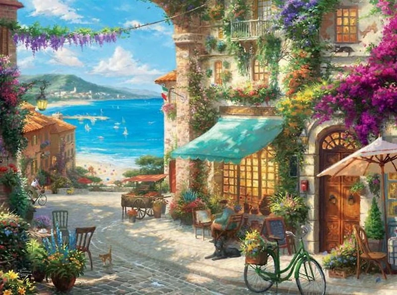 Ceaco Thomas Kinkade -Serenity Cove - 1000 Piece Puzzle